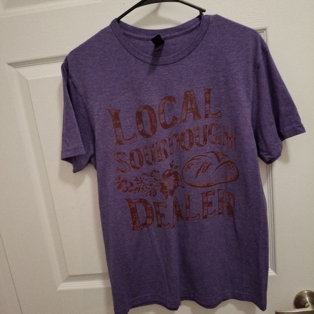 Medium Purple Sourdough Bread Baker Gift Rustic‎ Heather Graphic T-Shirt